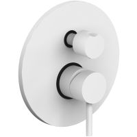 Смеситель для душа Paffoni Light LIG019BO Белый матовый — фото 1, Смеситель для душа