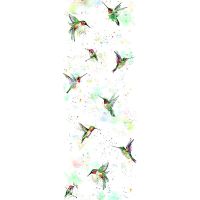 Панно Marburg Crush Motion 63498 Винил на флизелине (0,7*2,7) Белый/разноцветный, Птицы — фото 1, Обои для стен