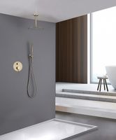 Душевая система Abber Emotion AF8821G Золото матовое — фото 2, Душевое оборудование. Душевая программа