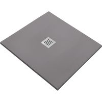 Душевой поддон из искусственного камня Starohome Solid 80х80 1237829 Grey Matt — фото 1, Душевые поддоны