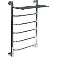 Водяной полотенцесушитель Ника Trapezium ЛТ/ВП 80x60 с полкой Хром — фото 2, Водяные полотенцесушители