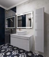 Товар: Тумба под раковину Bellezza Эмилия 100 4634817190010 подвесная Белая - фото 2 Тумба под раковину Bellezza Эмилия 100 4634817190010 подвесная Белая — фото 2, Мебель для ванной