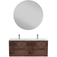 Тумба под раковину BelBagno Etna 120 ETNA-1200-4C-SO-2-RW подвесная Rovere Moro — фото 9, Тумбы под раковину