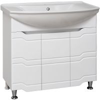 Тумба под раковину Runo Стиль 85 00000001113 Белая — фото 1, Мебель для ванной