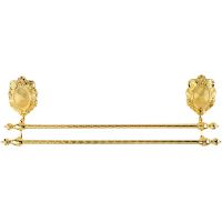 Полотенцедержатель Migliore Cleopatra 16701 двойной Золото — фото 2, Полотенцедержатели