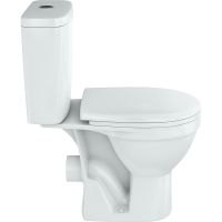 Унитаз компакт Rosa Рим 4610119203757 Белый с бачком и сиденьем Микролифт — фото 4, Напольные унитазы