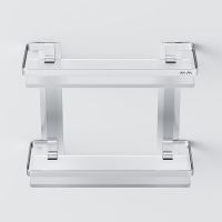 Товар: Стеклянная полка AM.PM Sense L A7455200 Серебристая - фото 5 Стеклянная полка AM.PM Sense L A7455200 Серебристая — фото 5, Полки для ванной и душа