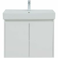 Тумба под раковину Aquanet Nova Lite 75 298850 подвесная Белая глянцевая — фото 1, Тумбы под раковину