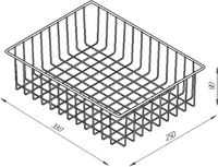Корзина для аксессуаров DIWO Смоленск П14806 Хром — фото 3, Аксессуары для ванной