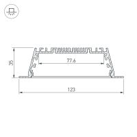 Товар: Профиль алюминиевый Arlight Arh-Power 027928 встраиваемый Серебристый - фото 3 Профиль алюминиевый Arlight Arh-Power 027928 встраиваемый Серебристый — фото 3, Профили для светодиодных лент