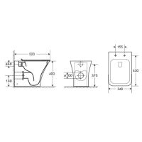 Товар: Унитаз Ceruttispa Vettore F CT7841 приставной с сиденьем Микролифт - фото 3 Унитаз Ceruttispa Vettore F CT7841 приставной с сиденьем Микролифт — фото 3, Приставные унитазы