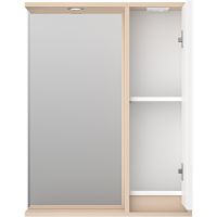 Товар: Зеркало со шкафом Brevita Balaton 65 R BAL-04065-03-01П с подсветкой Белое матовое Бежевое матовое - фото 4 Зеркало со шкафом Brevita Balaton 65 R BAL-04065-03-01П с подсветкой Белое матовое Бежевое матовое — фото 4, Мебель для ванной