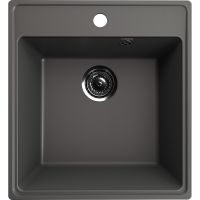 Кухонная мойка Ulgran Quartz Forte 460-09 Асфальт — фото 1, Кухонные мойки