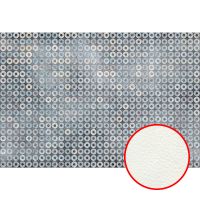 Фреска Ortograf Forma 32636 Фактура флок FLK Флизелин (4*2,7) Серый/Голубой, Круги/Абстракция — фото 1, Фрески