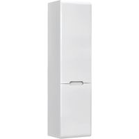 Шкаф пенал Jorno Moduo Slim 33 R Mod.04.115/P/W подвесной Белый глянец — фото 1, Пеналы для ванной комнаты