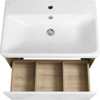 Тумба под раковину Aquaton Либерти 70 1A279801LYC70 подвесная Дуб эльвезия Белая — фото 20, Тумбы под раковину
