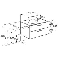 Товар: Тумба под раковину Roca Victoria 80 A857470517 подвесная Орех - фото 10 Тумба под раковину Roca Victoria 80 A857470517 подвесная Орех — фото 10, Мебель для ванной