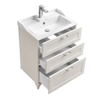 Тумба под раковину Aquaton Леон 65 Н Дуб белый арт-1A194601LBPS0 — фото 2, Тумбы под раковину