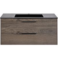 Тумба под раковину Vincea Chiara 2D 100 VMC-2C2100RO подвесная R.Oak — фото 4, Тумбы под раковину