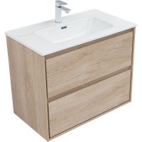 Товар: Тумба под раковину Aquanet Милан 80 336384 подвесная Дуб светлый - фото 2 Тумба под раковину Aquanet Милан 80 336384 подвесная Дуб светлый — фото 2, Тумбы под раковину