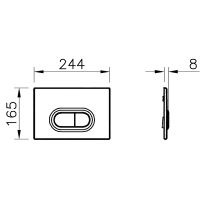 Комплект унитаза с инсталляцией Vitra Mia Round SmoothFlush 9856B003-7200 с сиденьем Микролифт и клавишей смыва Хром матовый — фото 12, Комплекты унитаз + инсталляция