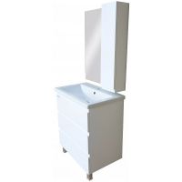 Товар: Зеркало со шкафом Bellezza Асти 70 R 4616311021014 Белое - фото 2 Зеркало со шкафом Bellezza Асти 70 R 4616311021014 Белое — фото 2, Мебель для ванной