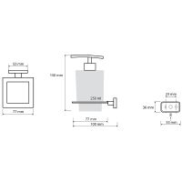 Дозатор для жидкого мыла Bemeta Niki 153209049 Хром — фото 2, Дозаторы