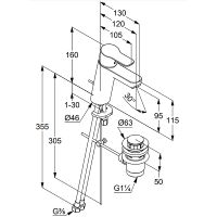 Товар: Смеситель для раковины Kludi Pure Easy XL 372909165 Белый Хром - фото 3 Смеситель для раковины Kludi Pure Easy XL 372909165 Белый Хром — фото 3, Смесители