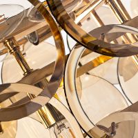 Товар: Люстра Divinare Chloe 7566/01 SP-13 Коньячный Золото - фото 2 Люстра Divinare Chloe 7566/01 SP-13 Коньячный Золото — фото 2, Люстры