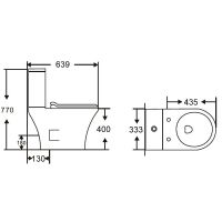 Унитаз компакт Orange C01-000W с бачком и сиденьем Микролифт — фото 19, Напольные унитазы