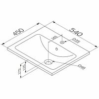 Раковина AM.PM X-Joy 55 M85AWCC0552WG64 Белая — фото 3, Раковины встраиваемые сверху