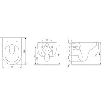 Унитаз Damixa Scandinavian Pure DX36C1701SC подвесной с сиденьем Микролифт — фото 5, Унитазы