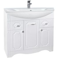 Тумба под раковину Bellezza Кантри 85 4639914000019 Белая — фото 1, Мебель для ванной