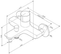 Смеситель для ванны AM.PM X-Joy Хром арт-F85A10500 — фото 11, Смеситель для ванны