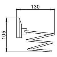 Держатель для фена Frap F16 F1628 Хром — фото 2, Аксессуары для ванной