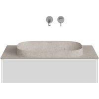 Тумба под раковину Kerama Marazzi Magica 90 MA.90.1\MGR.M подвесная Утренний серый матовый арт-MA.90.1\MGR.M — фото 1, Тумбы под раковину