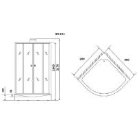 Товар: Душевая кабина Grossman GR251 90x90 Черная без гидромассажа - фото 7 Душевая кабина Grossman GR251 90x90 Черная без гидромассажа — фото 7, Душевые кабины