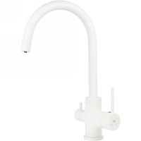 Смеситель для кухни Kaiser Merkur 26744-4 Белый матовый — фото 1, Смесители