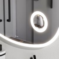 Зеркало AM.PM Func 80 M8FMOX0803SA с подсветкой с увеличением с ИК-сенсорным выключателем — фото 5, Зеркала в ванную комнату