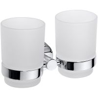 Стакан для зубных щеток Bemeta Omega 104110022 двойной Хром — фото 1, Стаканы для зубных щеток