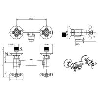 Товар: Смеситель для душа Boheme Camelia 314 Бронза - фото 3 Смеситель для душа Boheme Camelia 314 Бронза — фото 3, Смесители
