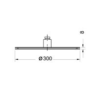Верхний душ Migliore Fortis 30466 Черный матовый — фото 4, Верхние души