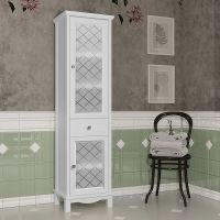 Товар: Шкаф пенал Opadiris Омега 45 R 00-00007359 Белый матовый - фото 2 Шкаф пенал Opadiris Омега 45 R 00-00007359 Белый матовый — фото 2, Мебель для ванной