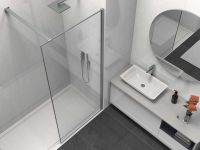 Товар: Душевая перегородка Vincea Walk-In 80 VSW-1HS800CLGM профиль Вороненая сталь стекло прозрачное - фото 4 Душевая перегородка Vincea Walk-In 80 VSW-1HS800CLGM профиль Вороненая сталь стекло прозрачное — фото 4, Душевые перегородки