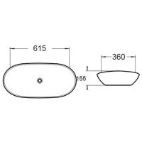 Товар: Раковина-чаша Vincea 62 VBS-508 Белая - фото 3 Раковина-чаша Vincea 62 VBS-508 Белая — фото 3, Раковины накладные