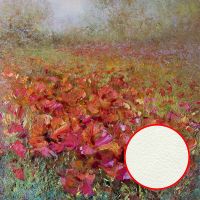 Фреска Ortograf Цветы 8074 Фактура флок FLK Флизелин (2,7*2,7) Красный/Зеленый, Цветы/Живопись — фото 1, Фрески