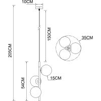 Товар: Потолочный светильник Artelamp Alcor Белый Черный Полированная медь арт-A2224SP-3BK - фото 3 Потолочный светильник Artelamp Alcor Белый Черный Полированная медь арт-A2224SP-3BK — фото 3, Накладные светильники