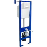 Товар: Инсталляция Berges Atom 410 040341 для унитаза с Белой Хром глянец клавишей смыва - фото 1 Инсталляция Berges Atom 410 040341 для унитаза с Белой Хром глянец клавишей смыва — фото 1, Инсталляции для унитазов