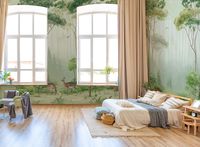 Товар: Фреска Ortograf Aurora 34120 Фактура бархат FX Флизелин (4,8*3) Зеленый/Коричневый, Пейзаж/Животные - фото 3 Фреска Ortograf Aurora 34120 Фактура бархат FX Флизелин (4,8*3) Зеленый/Коричневый, Пейзаж/Животные — фото 3, Фрески