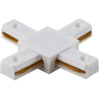 Соединитель X-образный Crystal Lux CLT 0.211 04 WH Белый — фото 1, Комплектующие для освещения